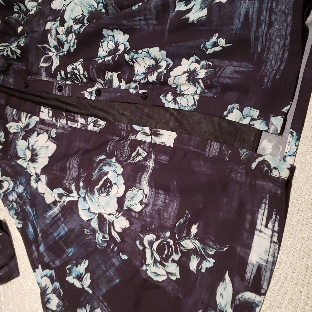 Amelia New York NEW Dress ShirtDress Floral Button-Up A-Line NWT Women's 6 - Picture 8 of 11
